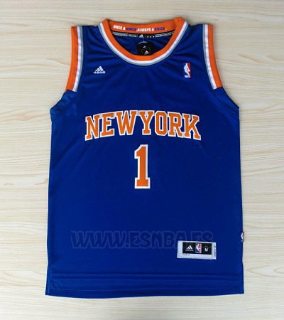 Camiseta New York Knicks Amar'e Stoudemire #1 Azul